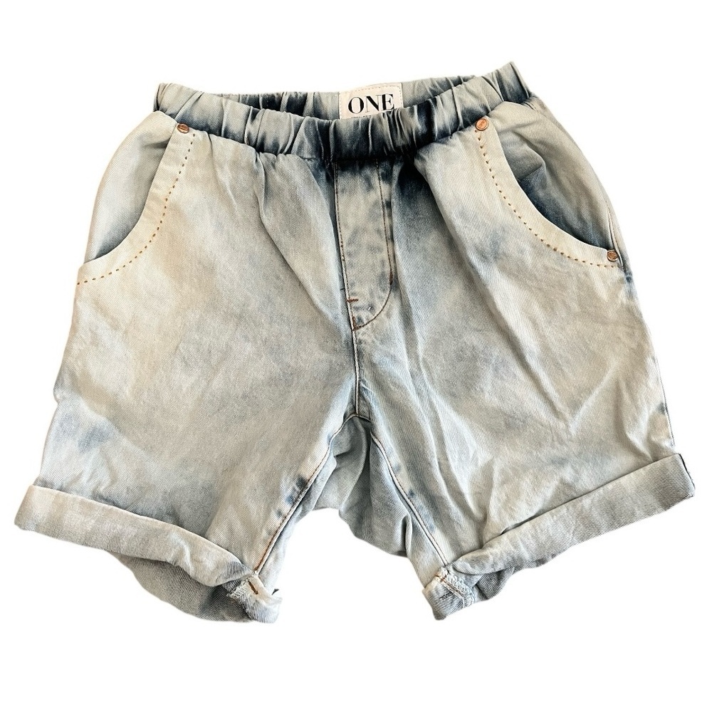 One Teaspoon Richie Denim shorts in Anarchy color size 28 AU/6 US NWT